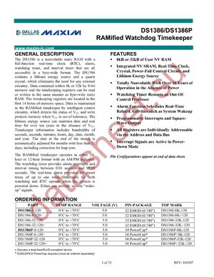 DS1386-32-120+ datasheet  